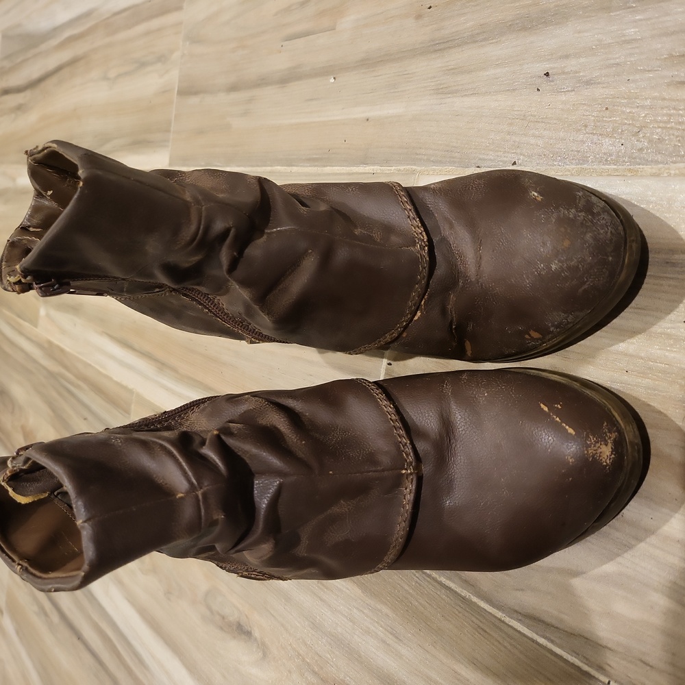 Rustic Mid-Calf Booties
